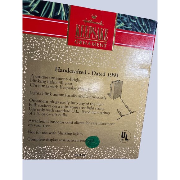Hallmark Ornament 1991 Its A Wonderful Life Magic Lights Christmas Decor - Picture 11 of 13